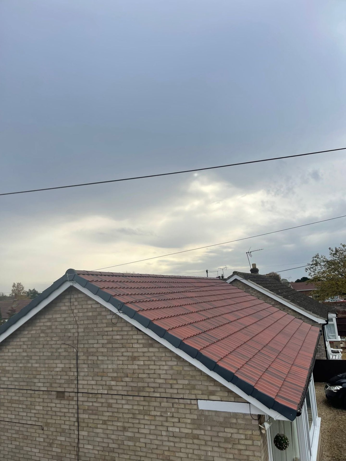 Finished pitched tile roof