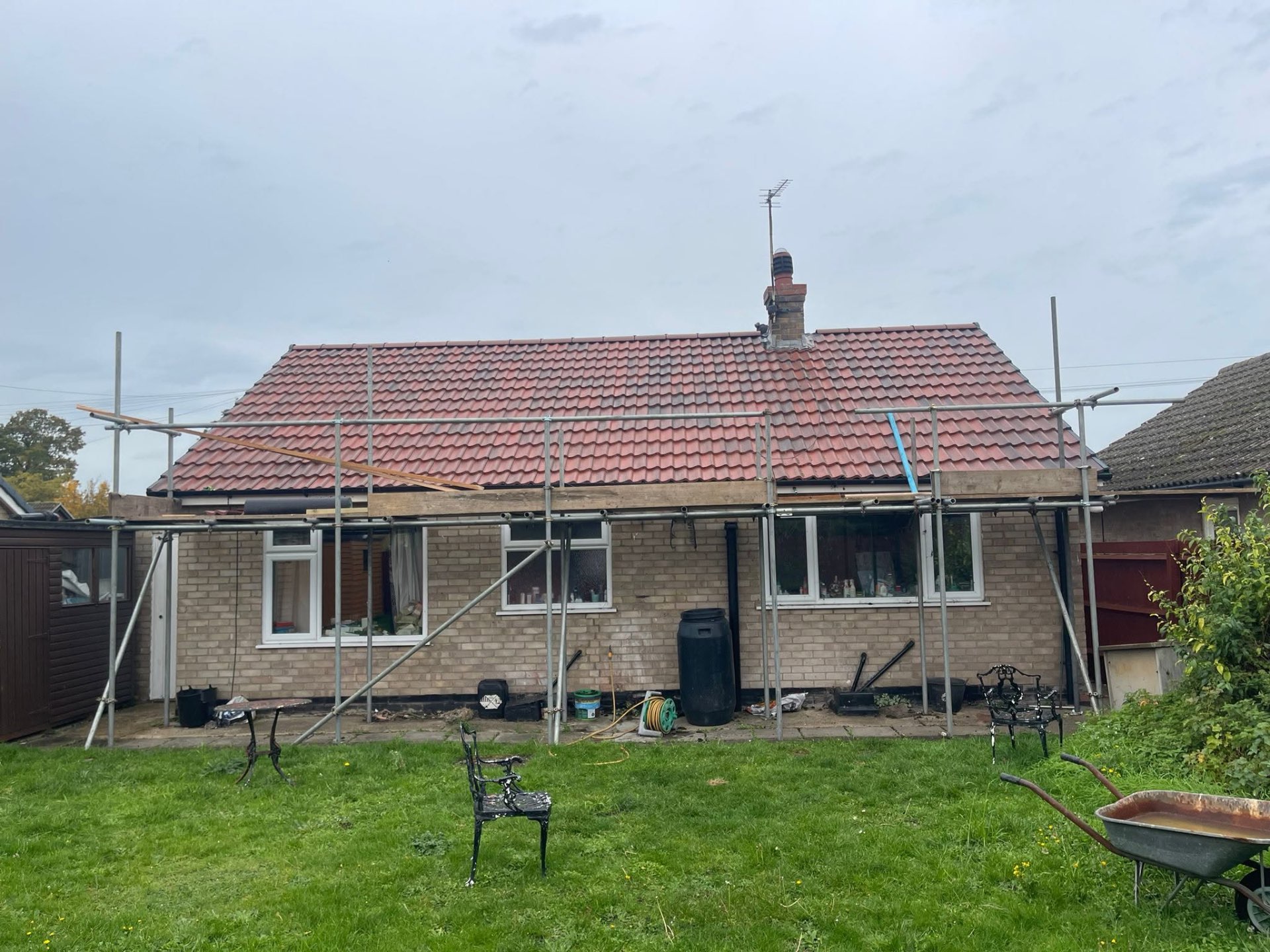 Completed new tiled roof